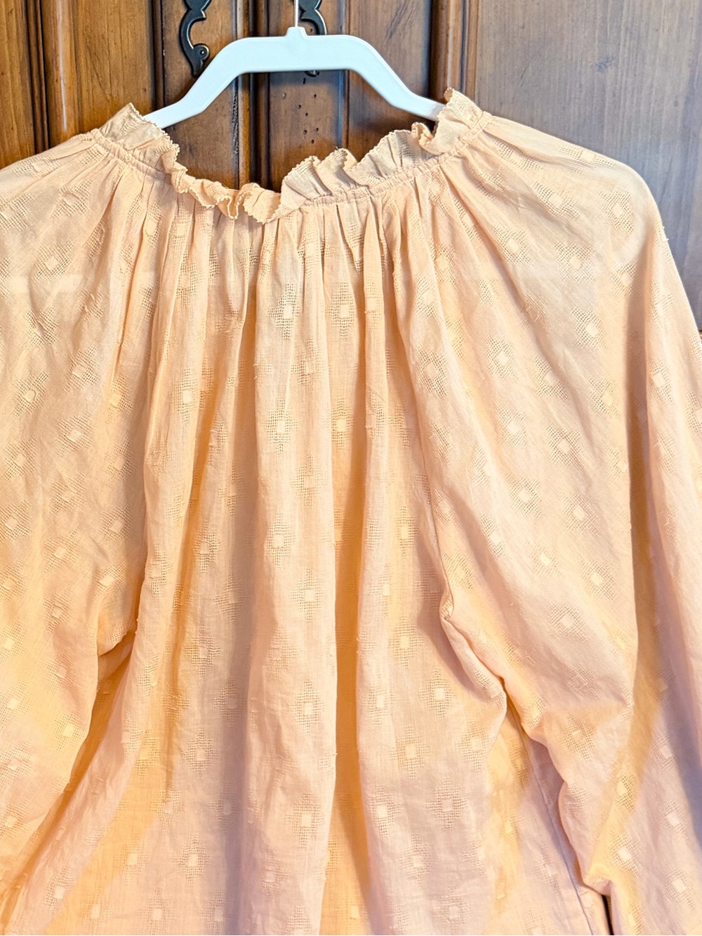 Cleobella 100% Cotton Peasant Long Sleeve Shirt Size Large - Picture 9 of 12